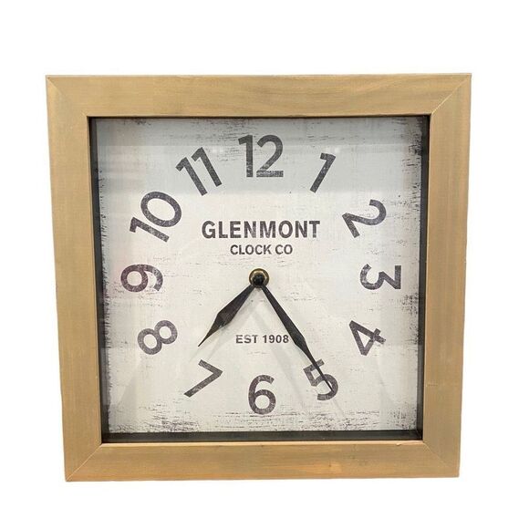 Decorative Accent Square Clock Wall Mount or Table Display Analog Clock - Picture 1 of 8
